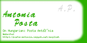 antonia posta business card